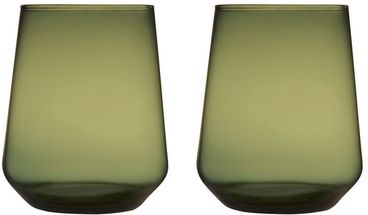 Iittala Water Glass Essence Moss Green 350 ml - 2 Pieces
