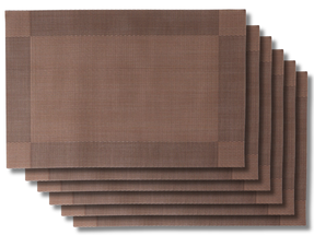 Jay Hill Placemats - Brown - 45 x 31 cm - 6 Pieces