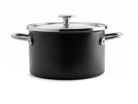 KitchenAid Cooking Pot Steel Core Enamel Matte Black - ø  20 cm / 3.7 L