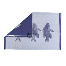 KOOK Tea Towel Fish Blue 50 x 70 cm