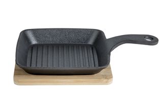 Cosy &amp; Trendy Grill Pan / Serving Pan Cast Iron 15 x 15 cm