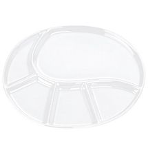 Kela Divider Plate (Fondue, Tapas, BBQ) Vroni White ø 28 cm