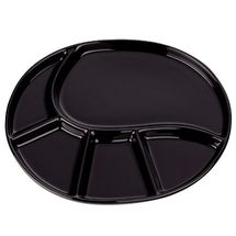 Kela Divider Plate (Fondue, Tapas, BBQ) Vroni Black ø 28 cm