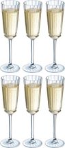 Cristal d'Arques Champagne Glasses Macassar 170 ml - 6 Pieces