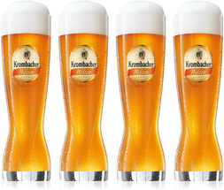 Krombacher Beer Glasses Weizen 500 ml - 4 Pieces