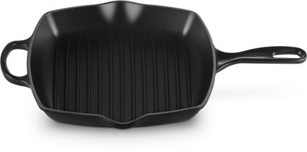 Le Creuset Griddle Pan Signature Satin Black - 26 x 26 cm - enamelled non-stick coating