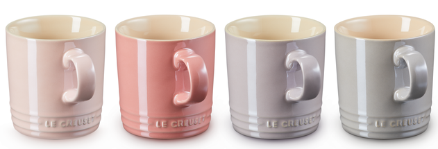 Le Creuset Mugs Metallic Pastel 350 ml - 4 Pieces
