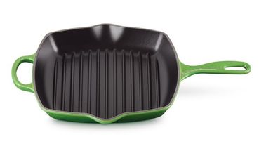 Le Creuset Griddle Pan Bamboo 26 x 26 cm - Enameled Non-stick Coating