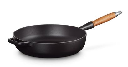 Le Creuset Saute Pan Tradition Matte Black- Ø 28 cm / 3.6 L - Enameled Non-stick Coating