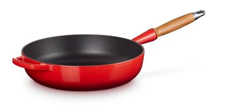 Le Creuset Saute Pan Tradition Cerise- Ø 28 cm / 3.6 L - Enameled Non-stick Coating