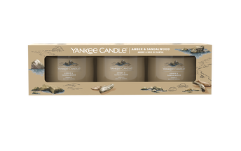 Yankee Candle Gift Set Amber & Sandalwood - 3 Piece