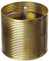 Living by Heart Outdoor Candle in Tin - ø 15 cm - Brass