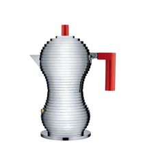 Alessi Moka Pot MDL02/3 Red Pulcina by Michele The Lucchi - 3 Cups