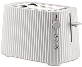 Alessi Toaster Plissé White- 6 settings - Michele de Lucchi - MDL08 W