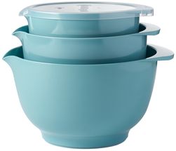 Rosti Mixing Bowl Set Margrethe Green - with lids - 6-Piece