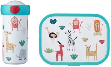 Mepal Lunchset (School Cup &amp; Lunchbox) Campus Animal Friends