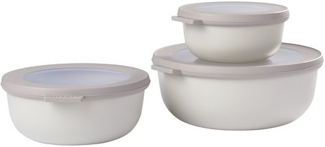 Mepal Bowls Set White - Set of 3 (350, 750, 1250 ml)