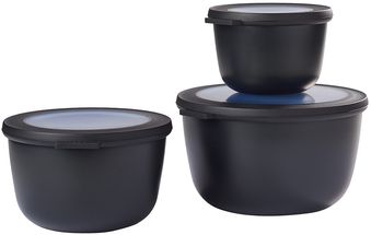Mepal Bowls Set Nordic Black - Set of 3 (500, 1000, 2000 ml)