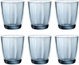 Bormioli Rocco Water Glasses Pulsar Blue 300 ml - 6 Pieces