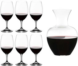 Riedel Red Wine Glass Set Ouverture - 7 Pieces with Decanter