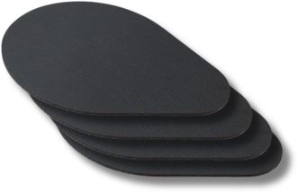 Point-Virgule Coaster Moments Leather Black - 4 Pieces