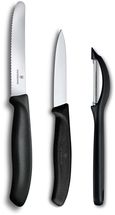 Victorinox Knife Set Swiss Classic - Black - 3-Piece