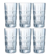 Arcoroc Long Drink Glasses Brixton 380 ml - 6 pieces