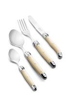 Laguiole Style de Vie Cutlery Set Couvert Premium Line Mother of Pearl 24-Piece