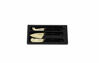 Laguiole Style de Vie Cheese knives Prestige Line Gold - 3 Pieces