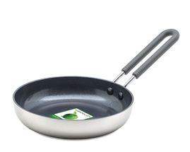GreenPan Frying Pan Mini - Stainless Steel - ø 14 cm - Ceramic non-stick coating