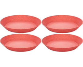 Koziol Deep Plates Connect Pink ø 24 cm - 4 Pieces