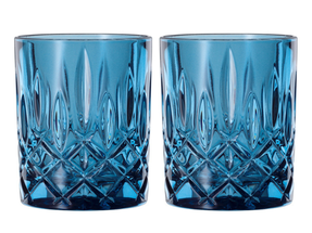 Nachtmann Whiskey Glasses Noblesse Vintage Blue 295 ml - 2 Pieces