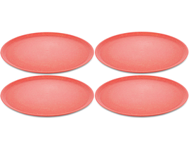 Koziol Dinner Plate Connect Pink ø 26 cm - Set of 4