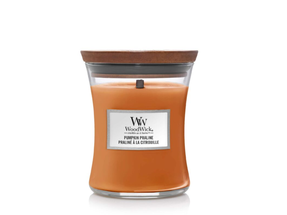 WoodWick Scented Candle Medium Pumpkin Praline - 11 cm / ø 10 cm