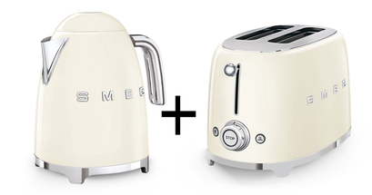 SMEG Toaster + Kettle Cream