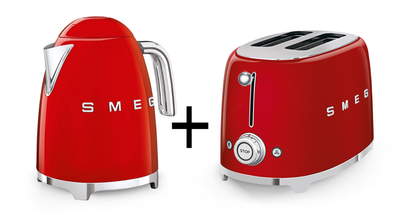 SMEG Toaster + Kettle Red