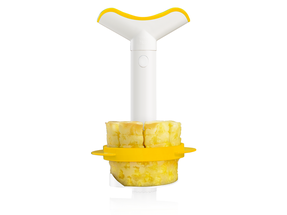 Vacu Vin Pineapple Cutter Rings and Blocks - White / Yellow