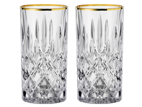 Nachtmann Long Drink Glasses Noblesse Gold - 375 ml - 2 Pieces