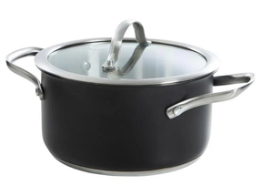 BK Cooking Pot Purity Black - ø 18 cm - Without non-stick coating