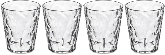 Koziol Water Glasses - unbreakable - Superglass - 250 ml - 4 Pieces