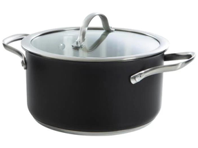 BK Cooking Pot Purity Black - ø 20 cm - Without non-stick coating