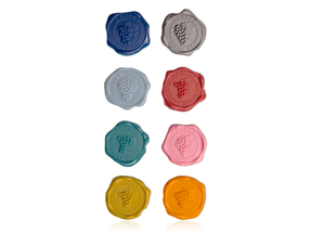 Vacu Vin Wine Glass Tags - Coloured - 8 Pieces