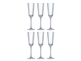 Cristal D'Arques Champagne Glasses Macassar 170 ml - Set of 6