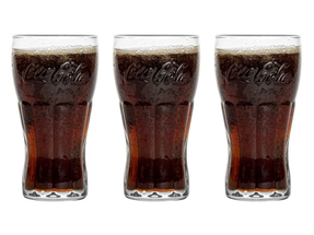 Coca Cola Glasses 370 ml - 3 Pieces
