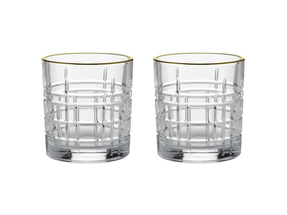 Ravenhead Whiskey Glasses Regency Gold 320 ml - Set of 2