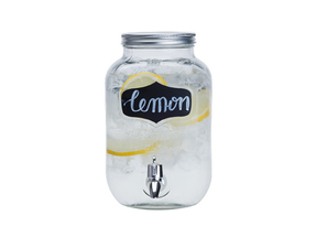 Cosy &amp; Trendy Drink Dispenser Whiteh Chalk Compartment - 4.5 Liters