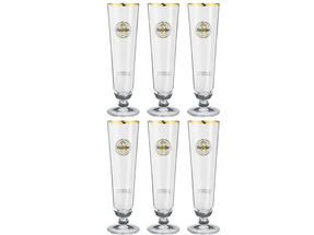 Warsteiner Beer Glasses on Foot 400 ml - Set of 6