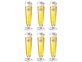 Warsteiner Beer Glasses on Foot 300 ml - 6 Pieces