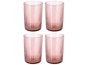 Bitz Water Glass Kusintha Pink 280 ml - 4 Pieces