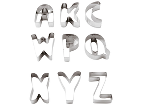 Paderno Cookie Cutters Set Letters 26-Piece